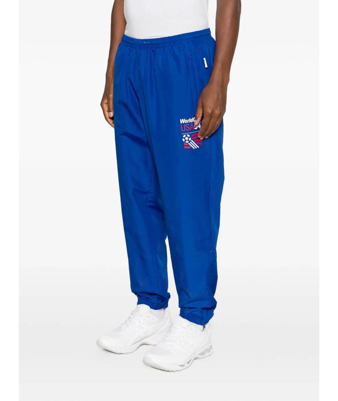 ADIDAS Синие хлопковые повседневные брюки, фото 5
