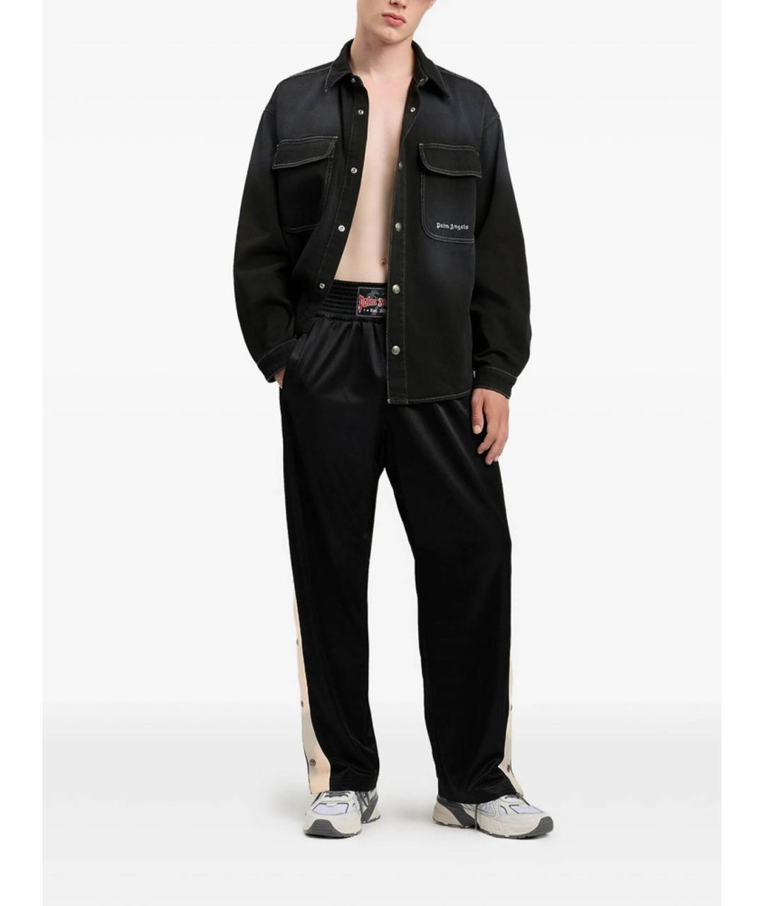 PALM ANGELS Черная кэжуал рубашка, фото 3
