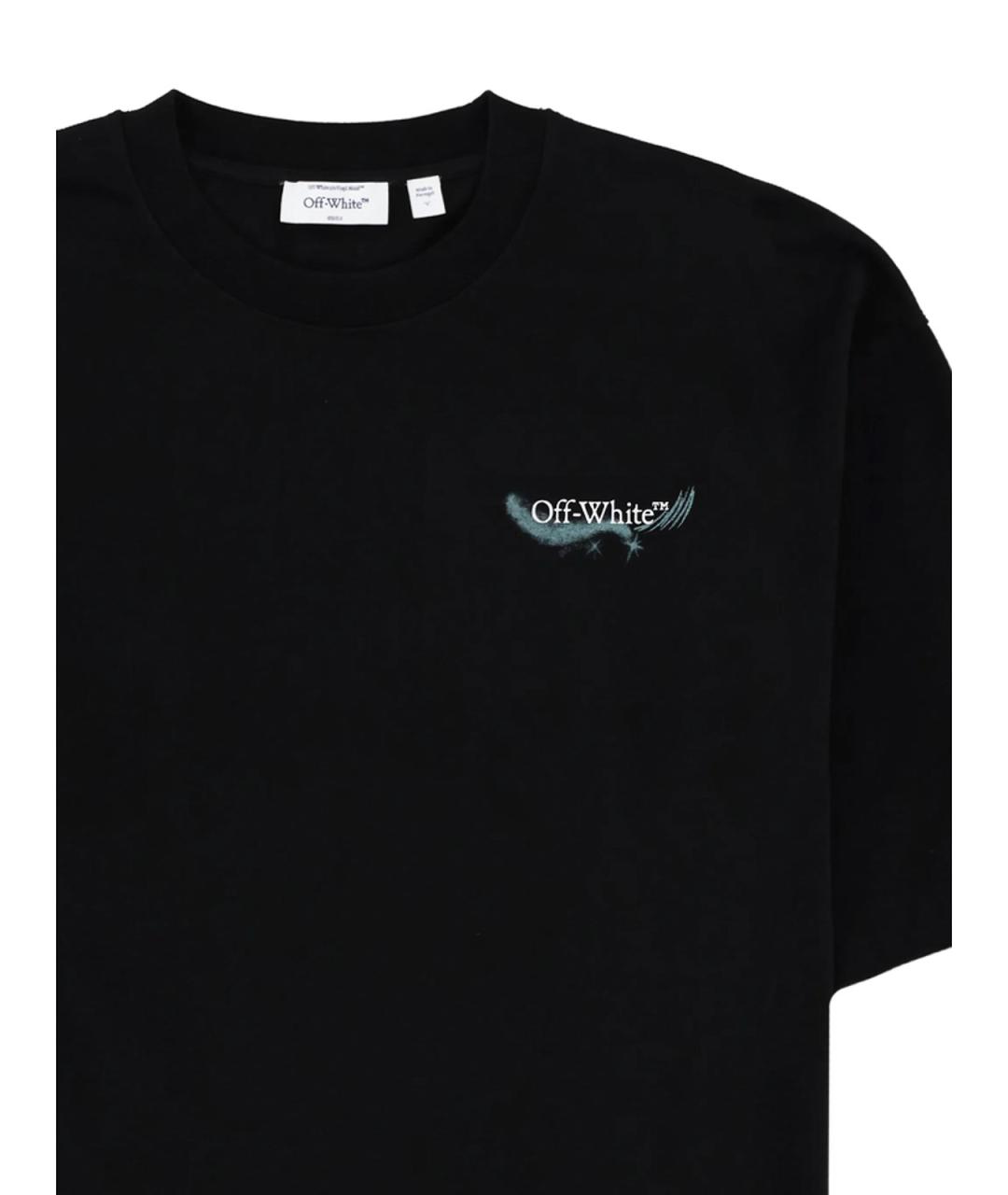 OFF-WHITE Черная футболка, фото 2