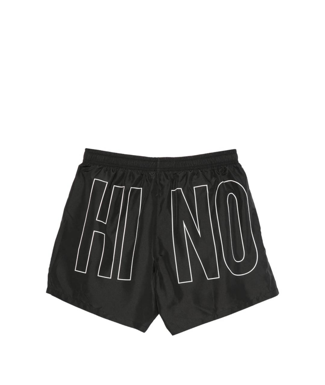 MOSCHINO Черные полиэстеровые плавки, фото 3