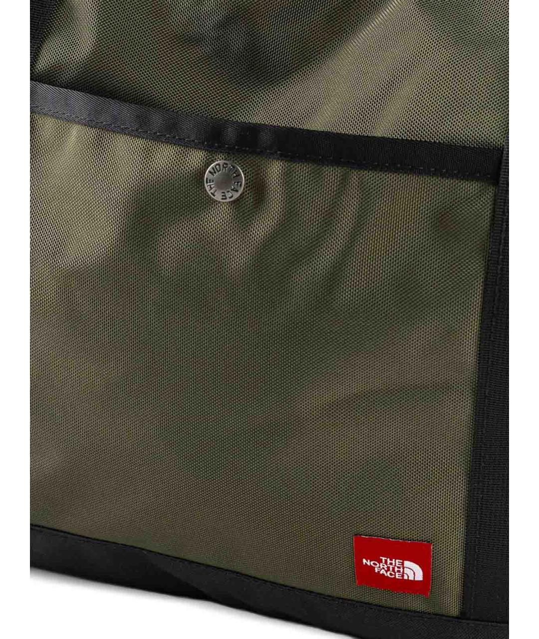 THE NORTH FACE Зеленая тканевая сумка тоут, фото 4