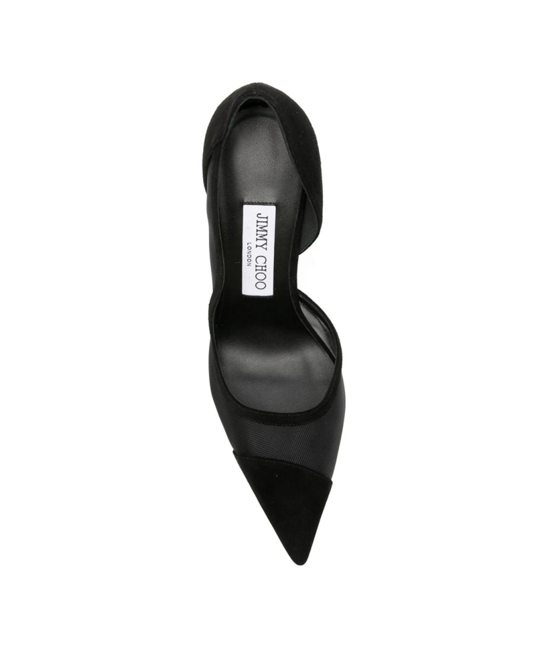 JIMMY CHOO Черные замшевые сандалии, фото 4