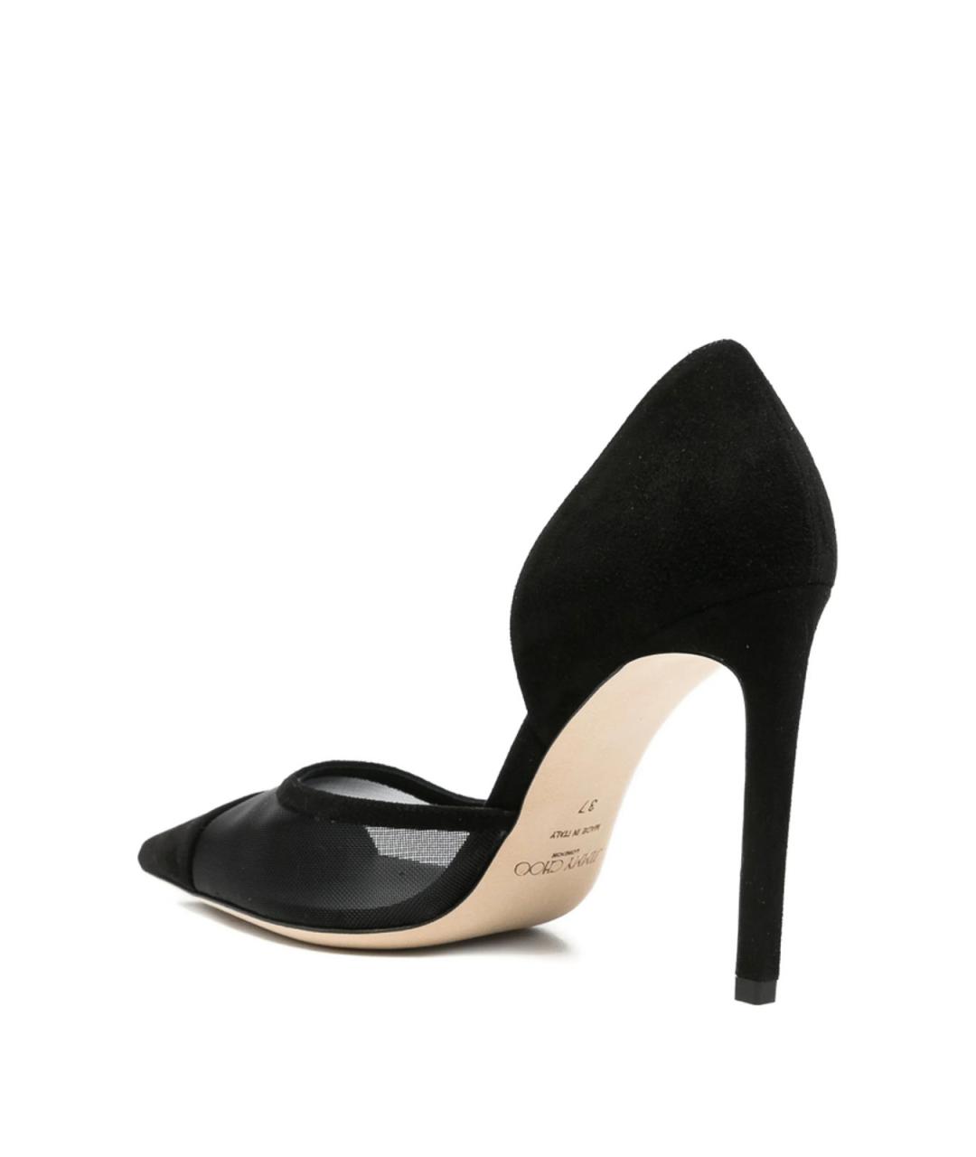 JIMMY CHOO Черные замшевые сандалии, фото 2
