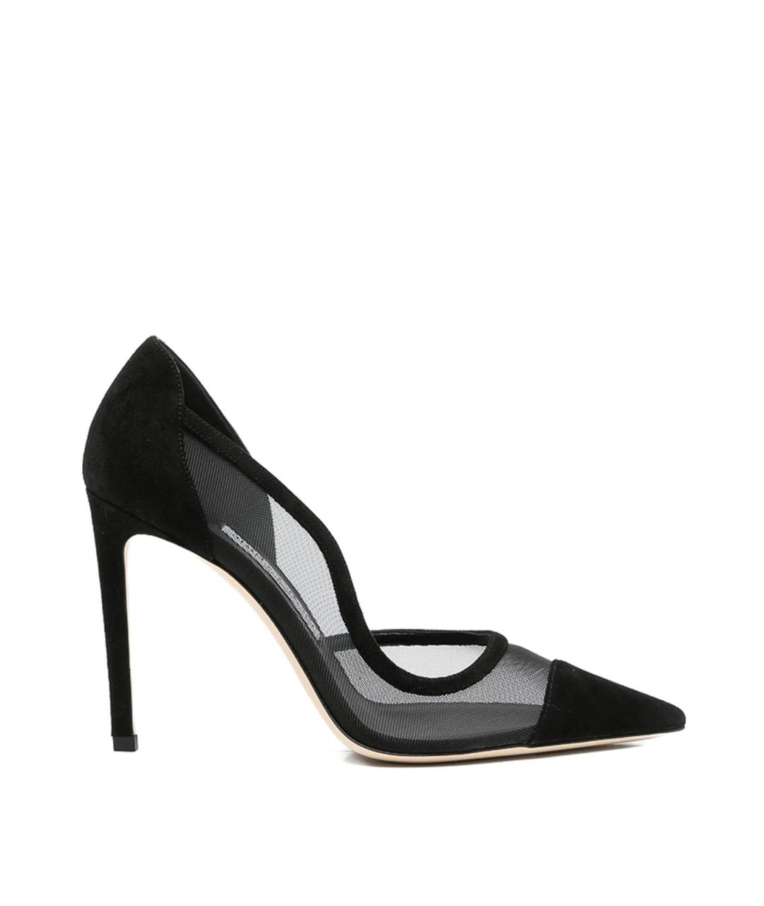 JIMMY CHOO Черные замшевые сандалии, фото 1