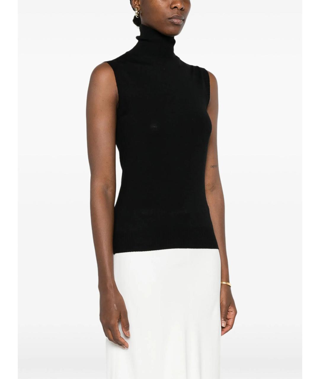 SPORTMAX Черная шерстяная водолазка, фото 4