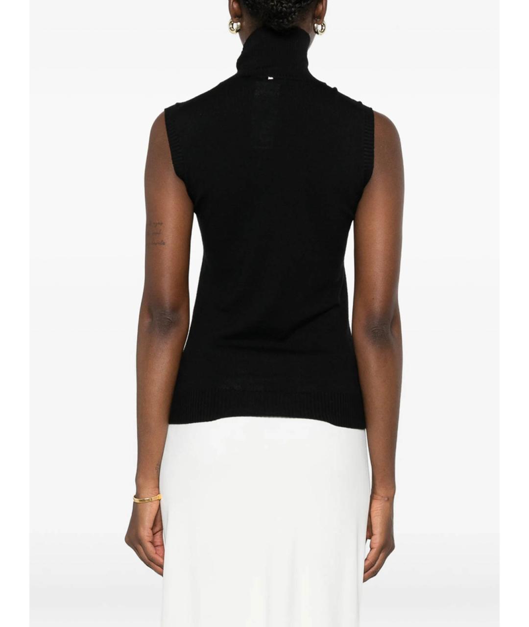 SPORTMAX Черная шерстяная водолазка, фото 3