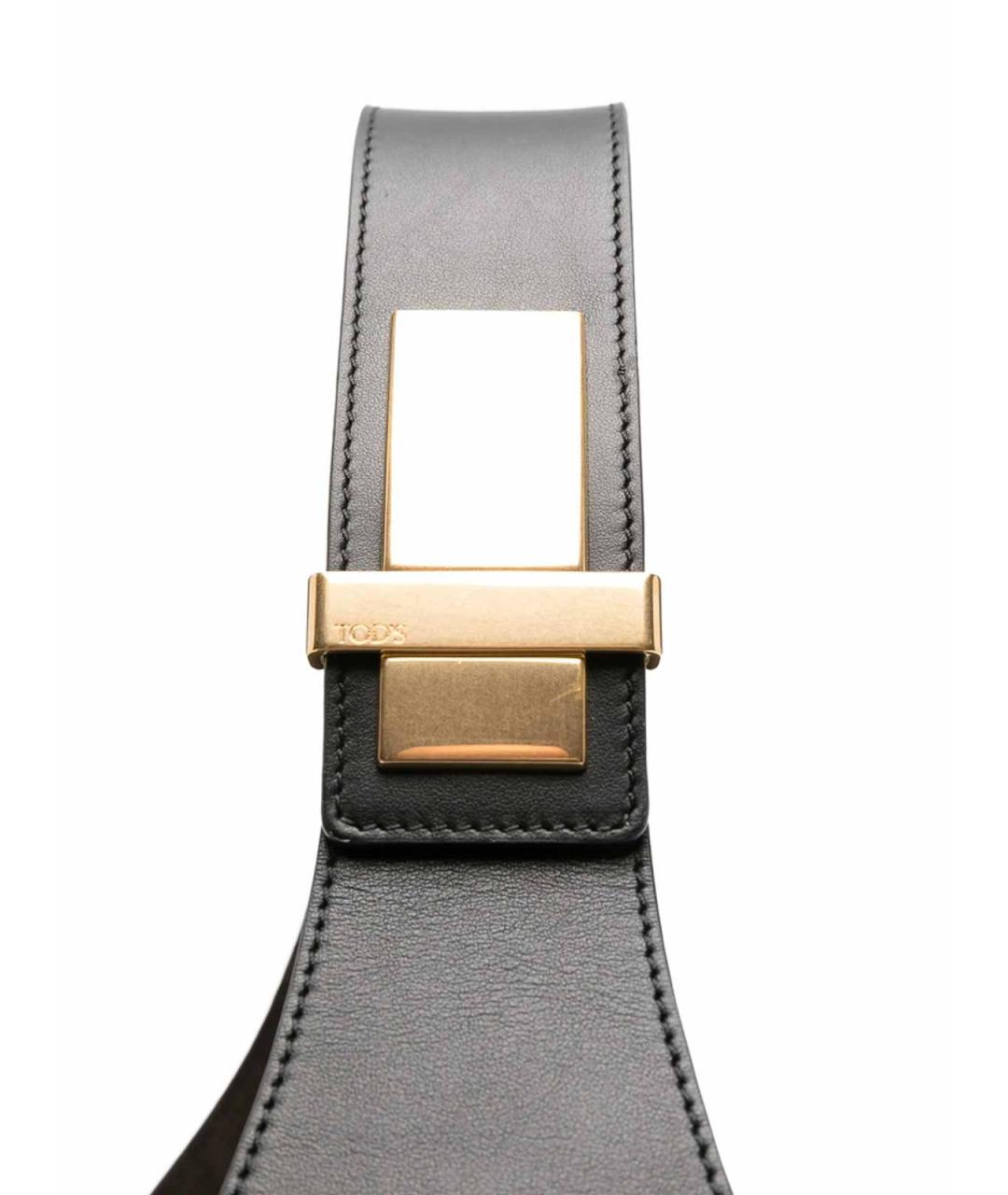 TOD'S Черная кожаная сумка через плечо, фото 2