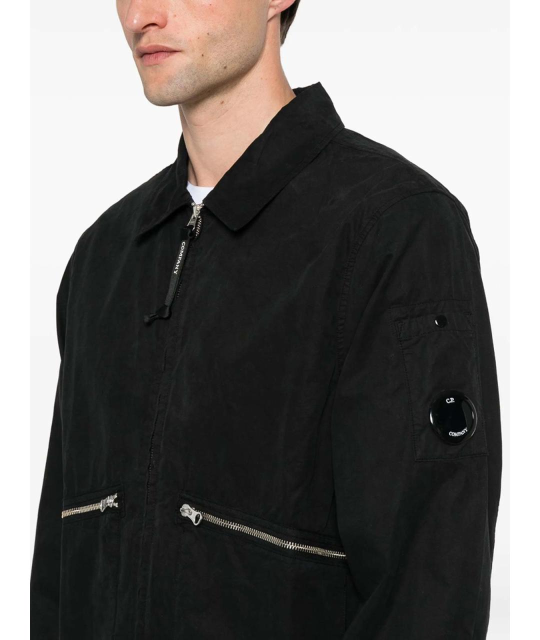CP COMPANY Черная хлопковая кэжуал рубашка, фото 3