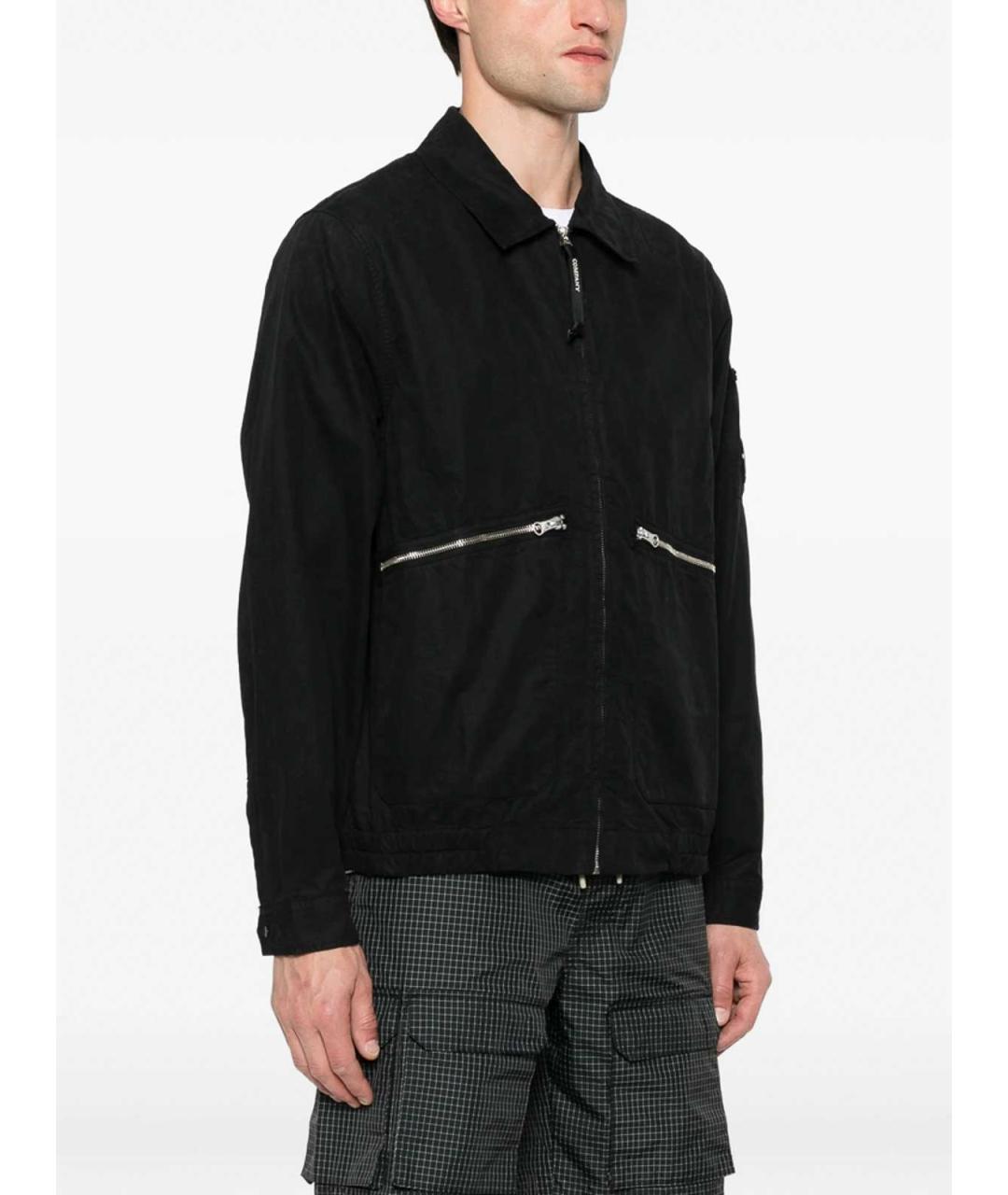 CP COMPANY Черная хлопковая кэжуал рубашка, фото 2