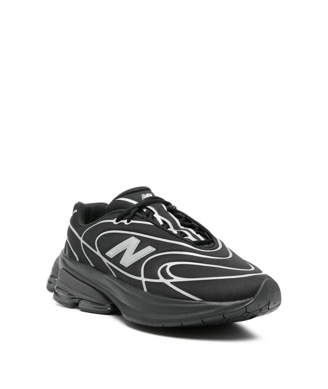 NEW BALANCE Черные резиновые низкие кроссовки / кеды, фото 3