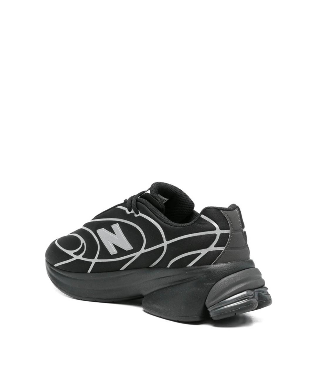 NEW BALANCE Черные резиновые низкие кроссовки / кеды, фото 2