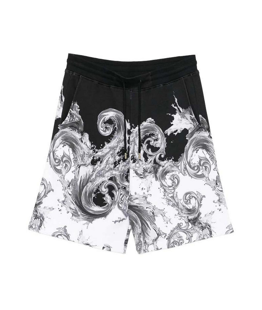 VERSACE JEANS COUTURE Черные хлопковые шорты, фото 1