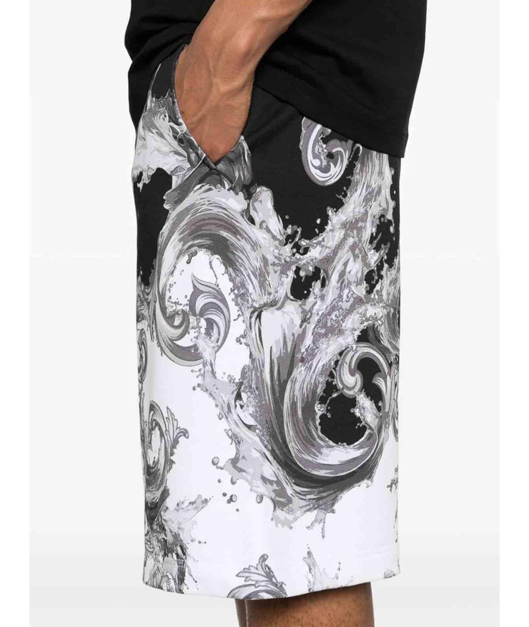 VERSACE JEANS COUTURE Черные хлопковые шорты, фото 2