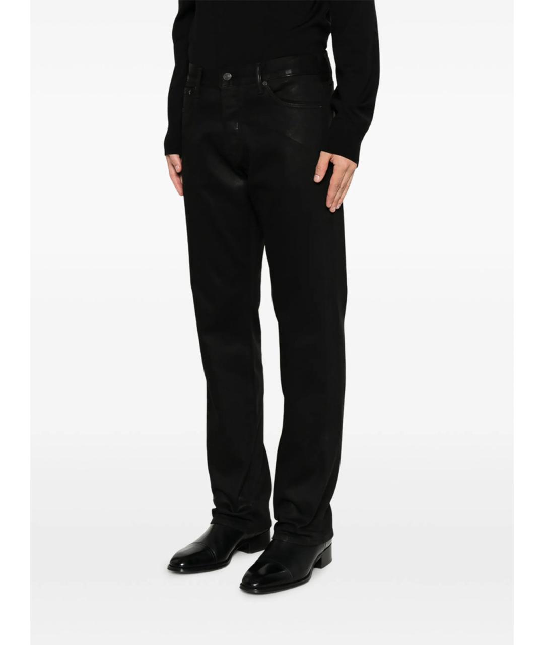 TOM FORD Черные хлопковые прямые джинсы, фото 5