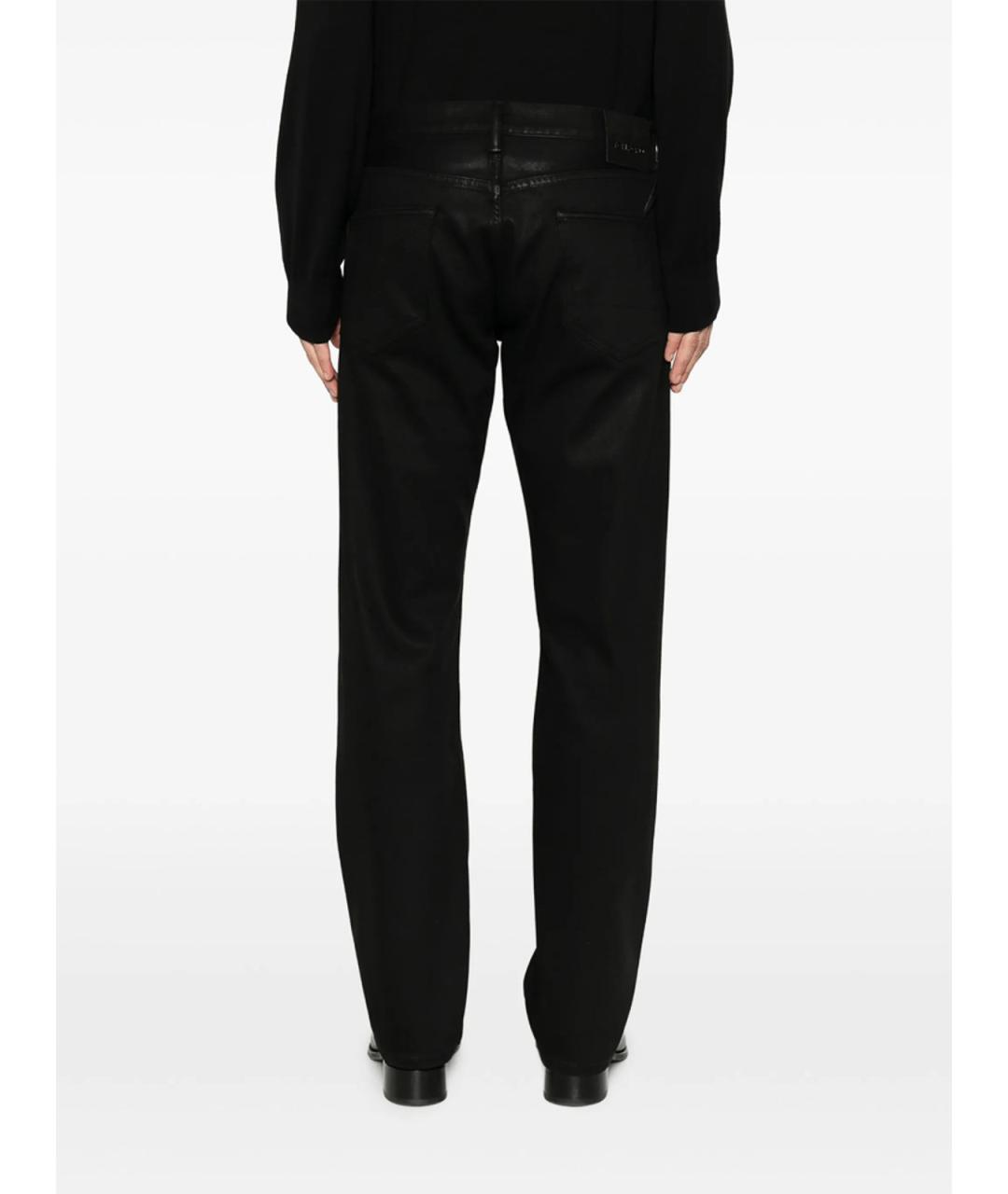 TOM FORD Черные хлопковые прямые джинсы, фото 4