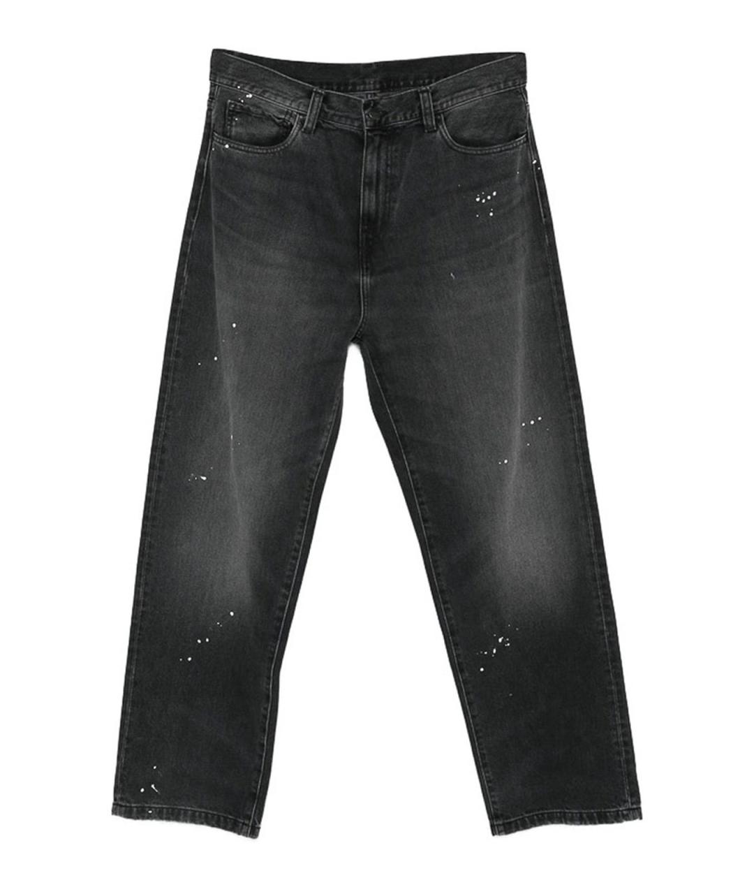 CARHARTT Черные хлопковые прямые джинсы, фото 1