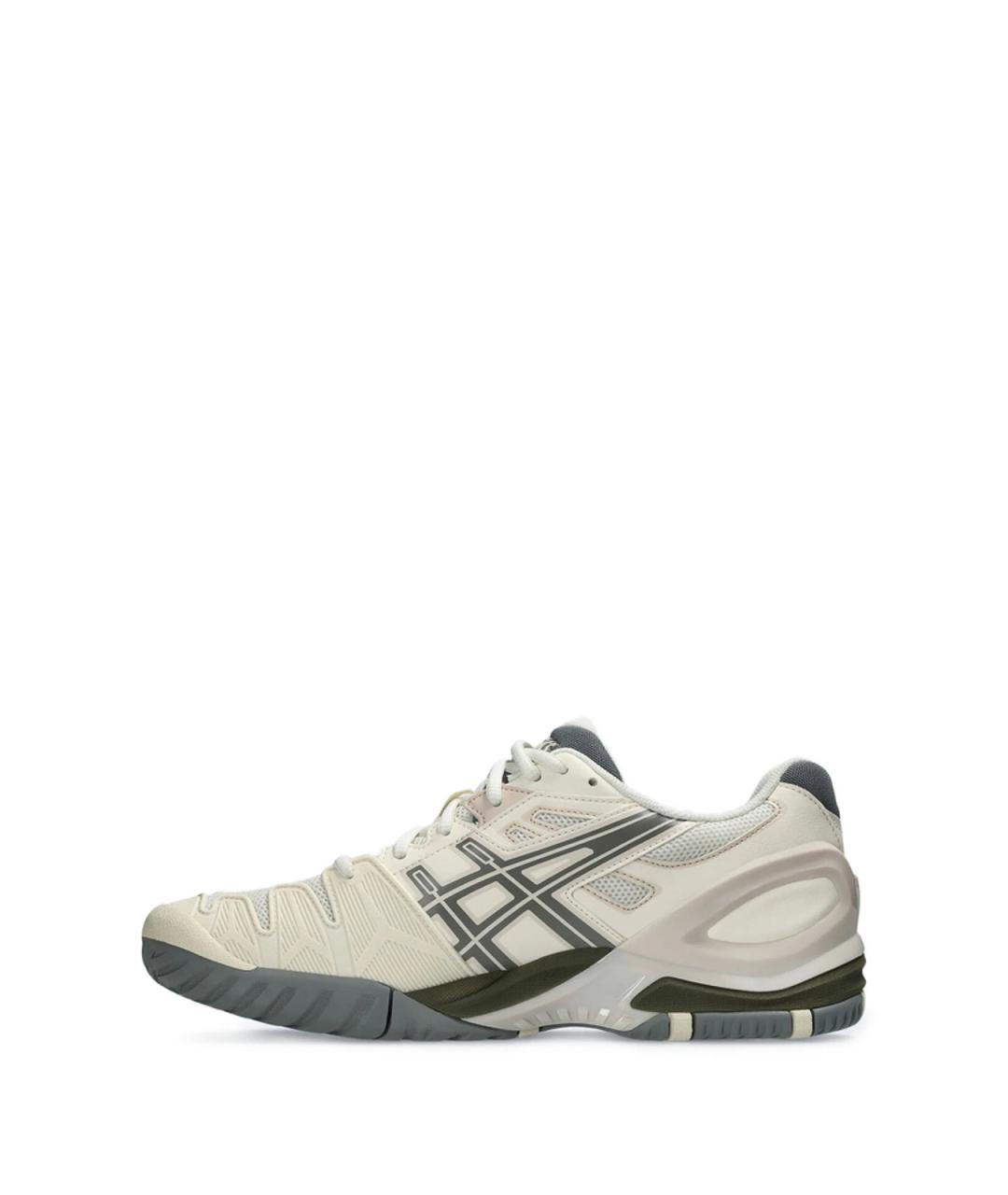 ASICS Бежевые резиновые низкие кроссовки / кеды, фото 4