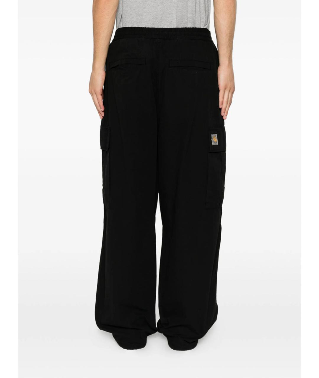 CARHARTT Черные хлопковые повседневные брюки, фото 3