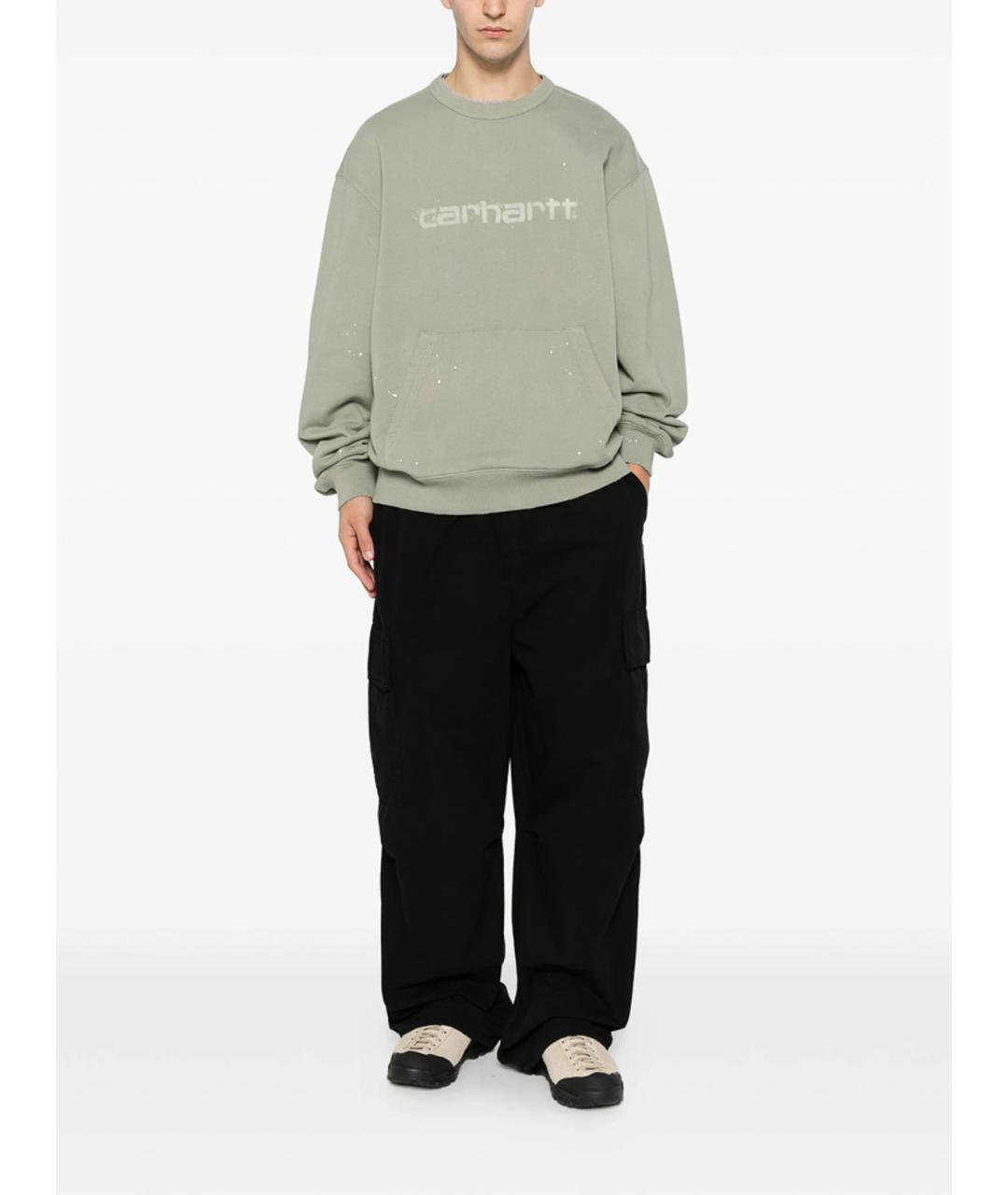 CARHARTT Черные хлопковые повседневные брюки, фото 5