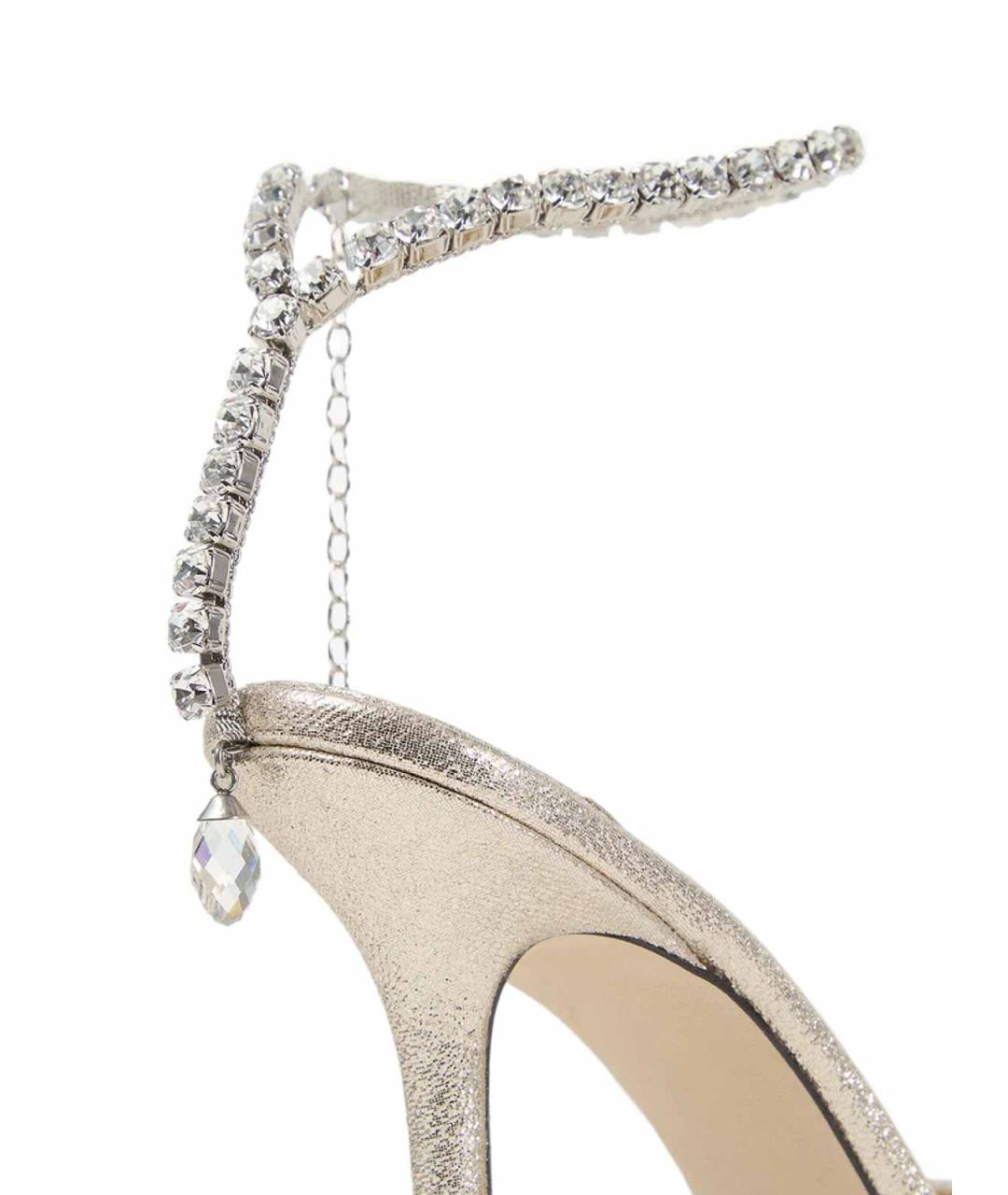 JIMMY CHOO Золотые туфли, фото 2