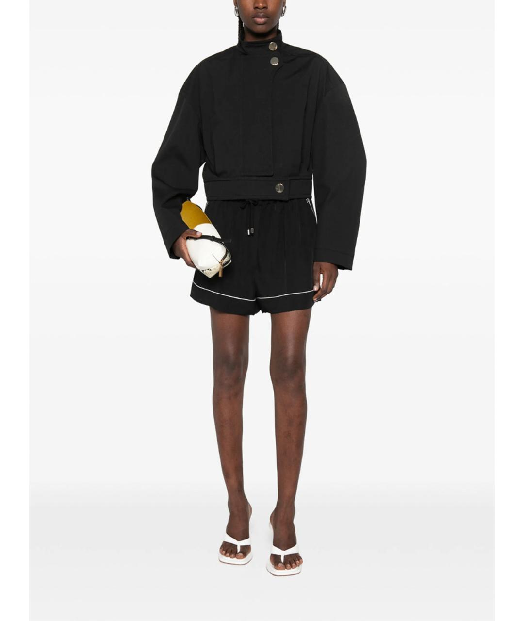SPORTMAX Черные вискозные шорты, фото 3