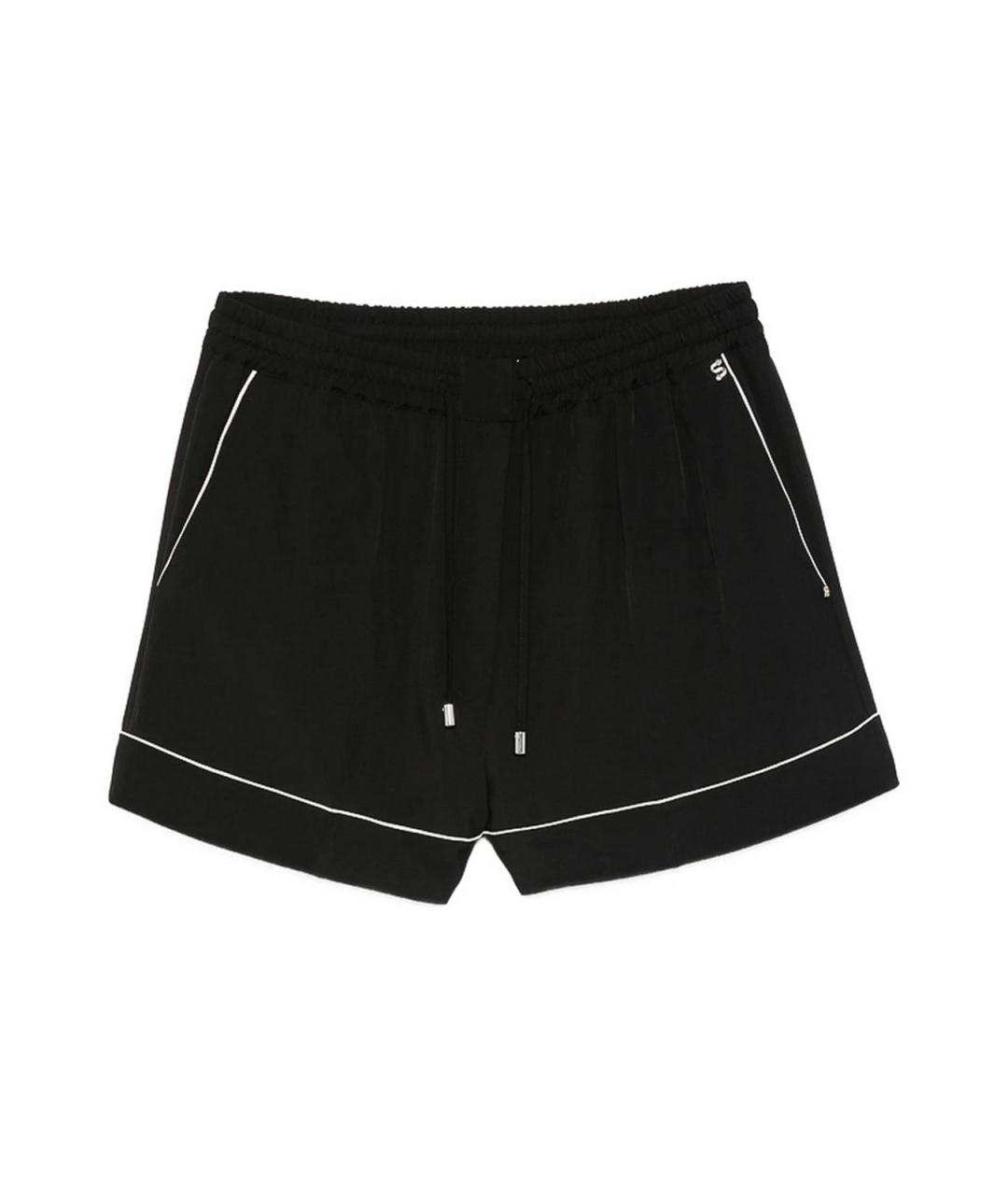 SPORTMAX Черные вискозные шорты, фото 1