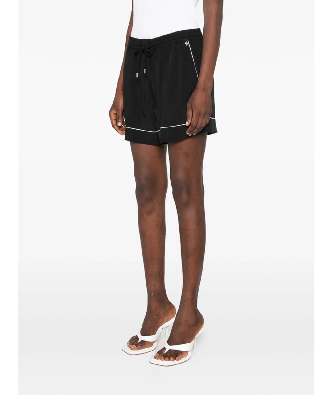 SPORTMAX Черные вискозные шорты, фото 2