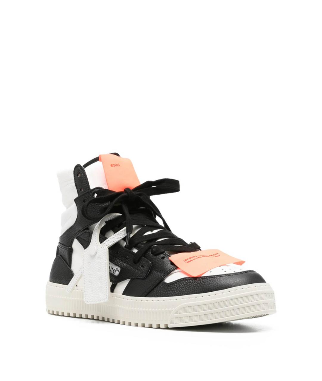 OFF-WHITE Черные резиновые низкие кроссовки / кеды, фото 4