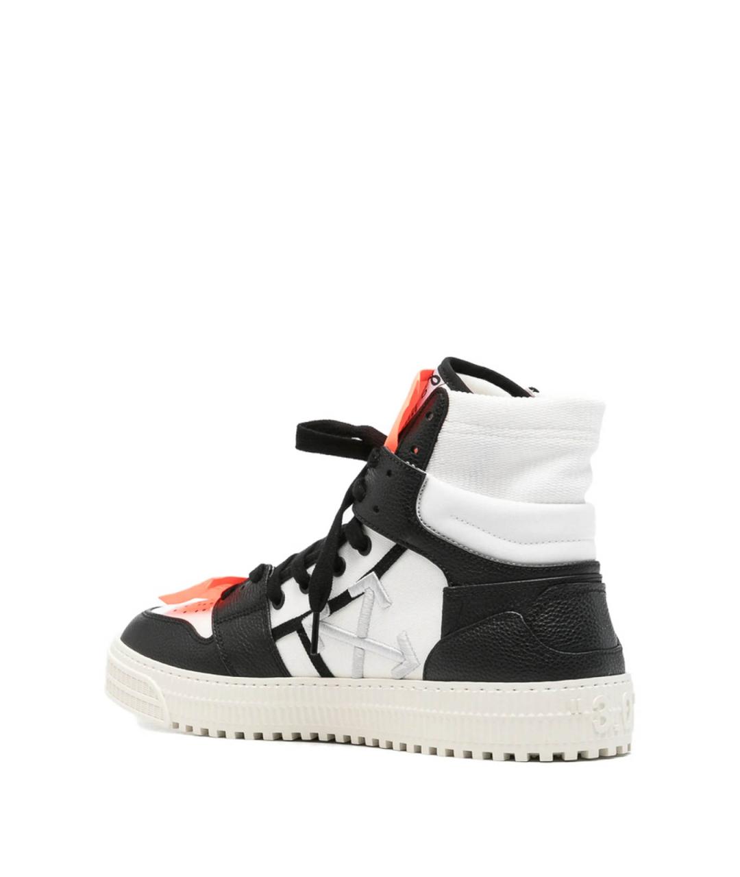 OFF-WHITE Черные резиновые низкие кроссовки / кеды, фото 2