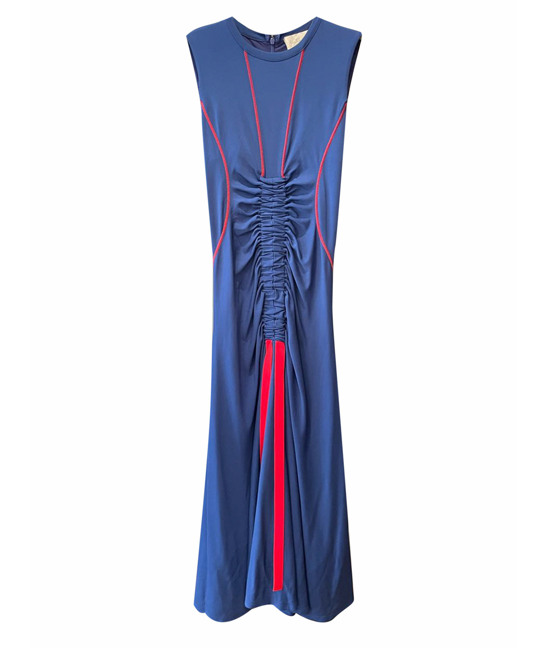SPORTMAX Синее вискозное повседневное платье, фото 1