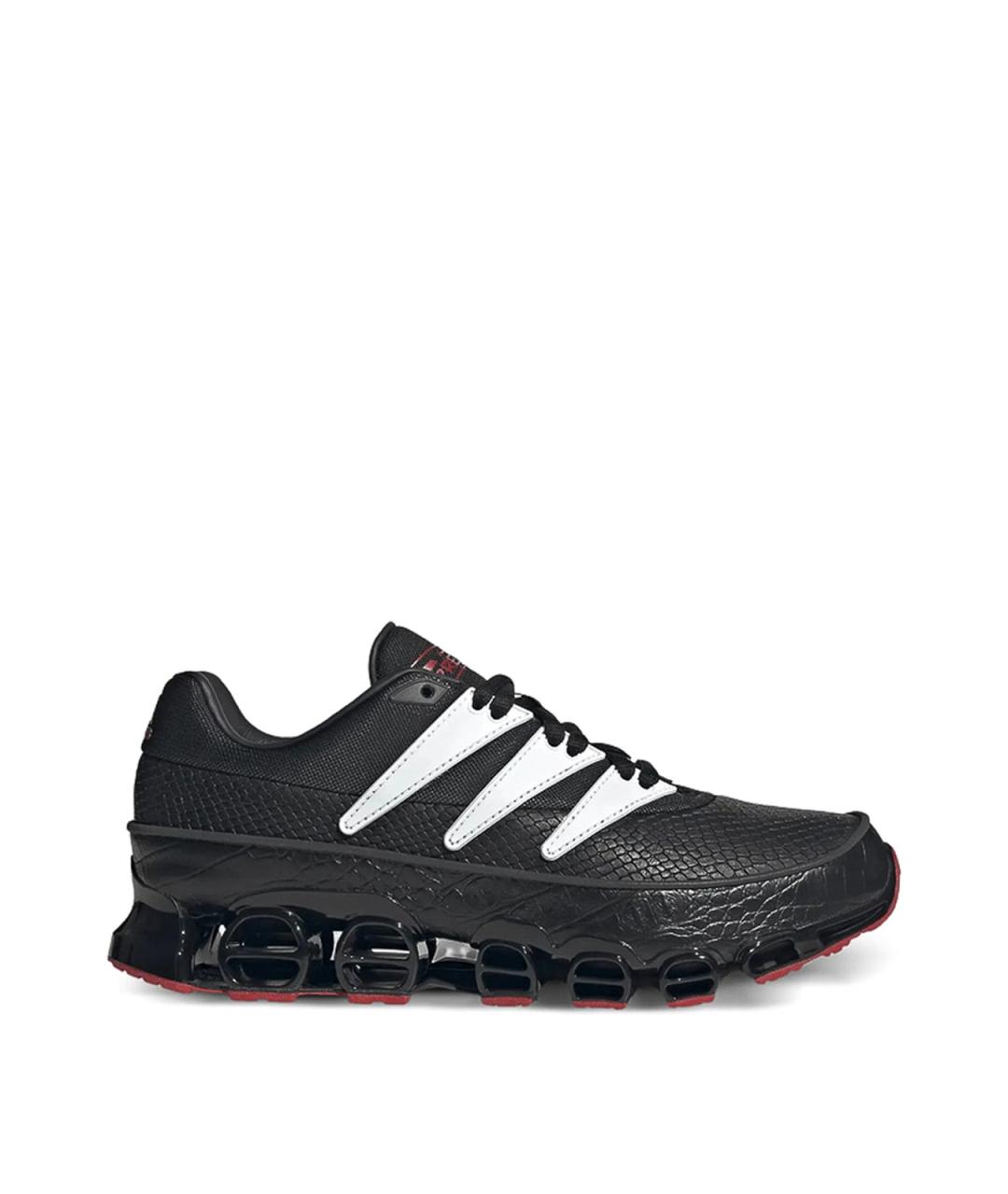 ADIDAS Черные текстильные низкие кроссовки / кеды, фото 1