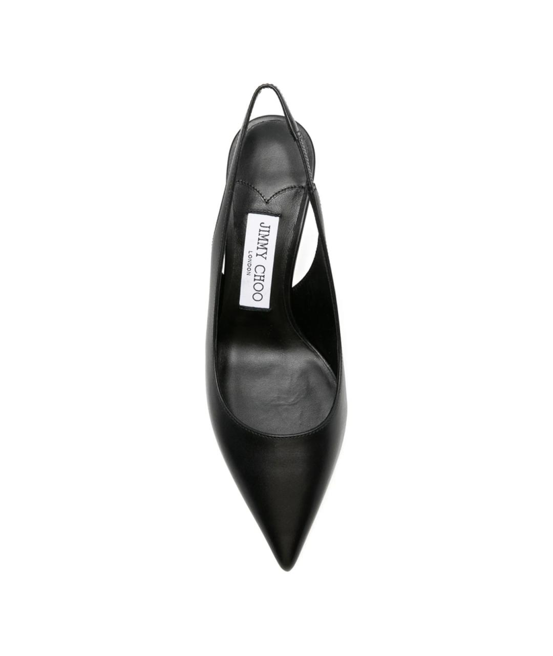 JIMMY CHOO Черные кожаные туфли, фото 3