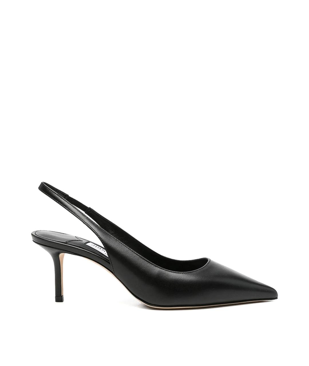JIMMY CHOO Черные кожаные туфли, фото 1