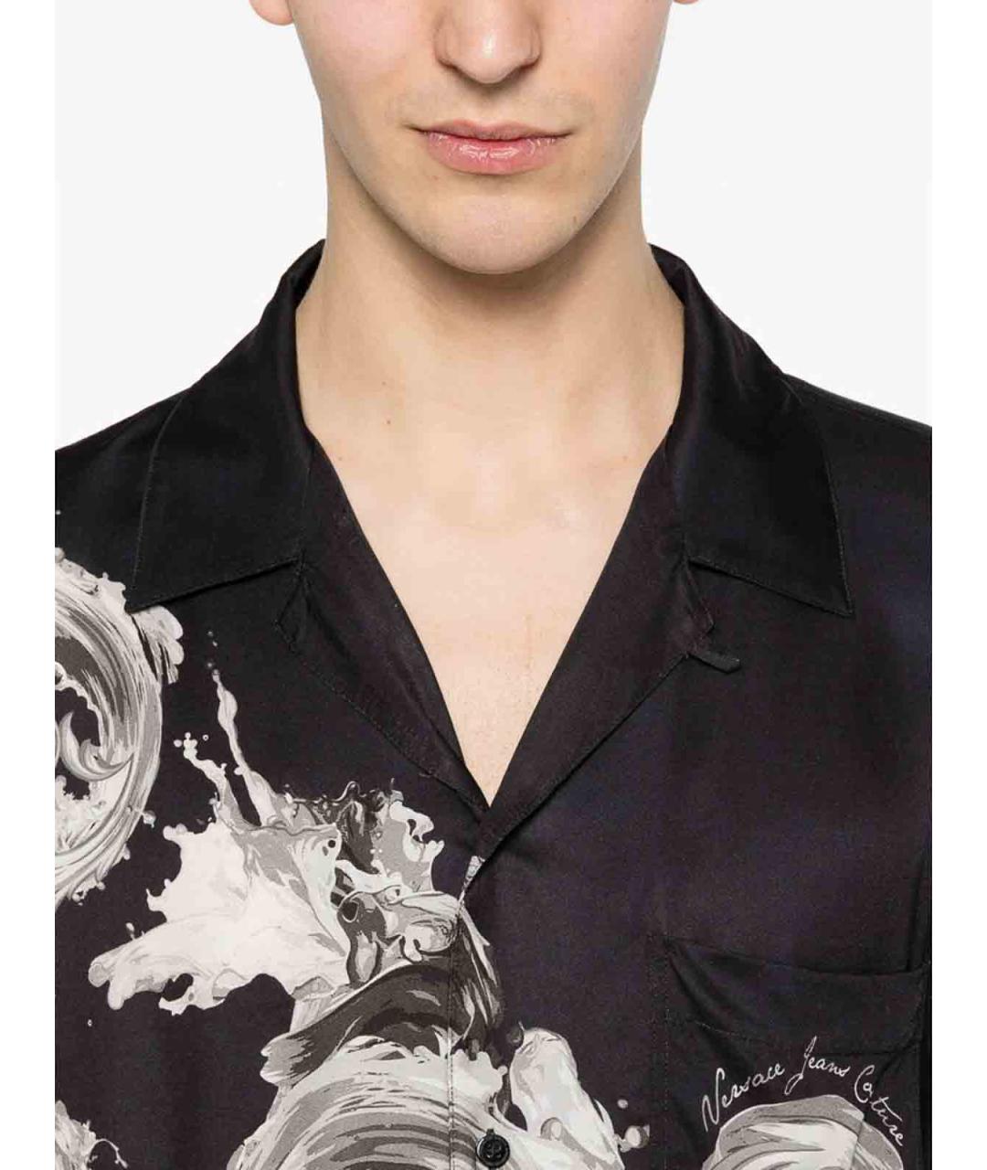 VERSACE JEANS COUTURE Черная кэжуал рубашка, фото 2
