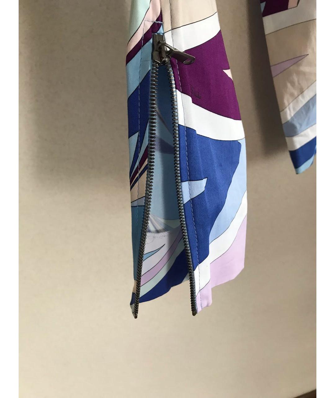 EMILIO PUCCI Мульти хлопко-эластановые брюки узкие, фото 3