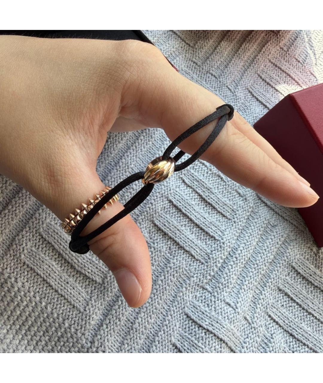 CARTIER Черный браслет из желтого золота, фото 4