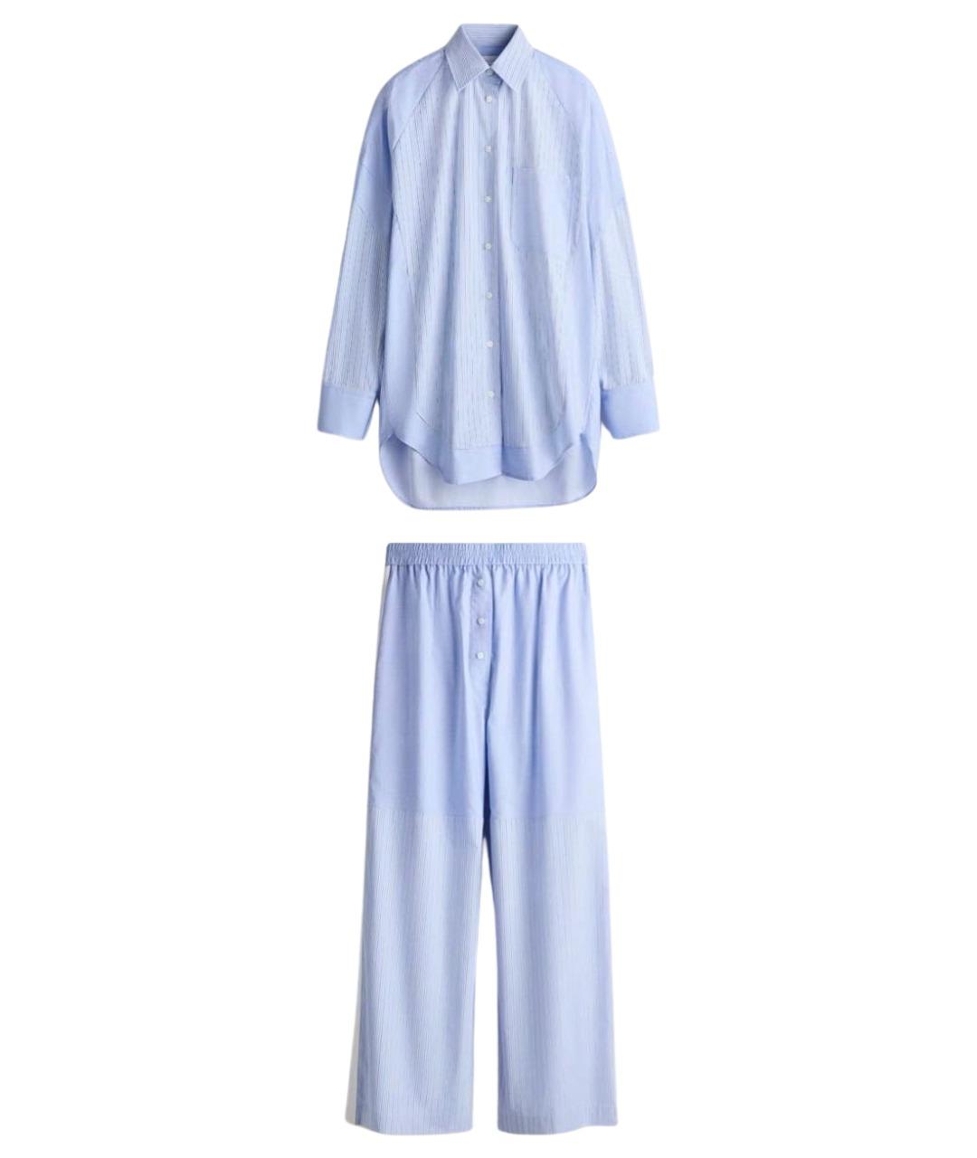 STELLA MCCARTNEY Голубой хлопковый костюм с брюками, фото 10
