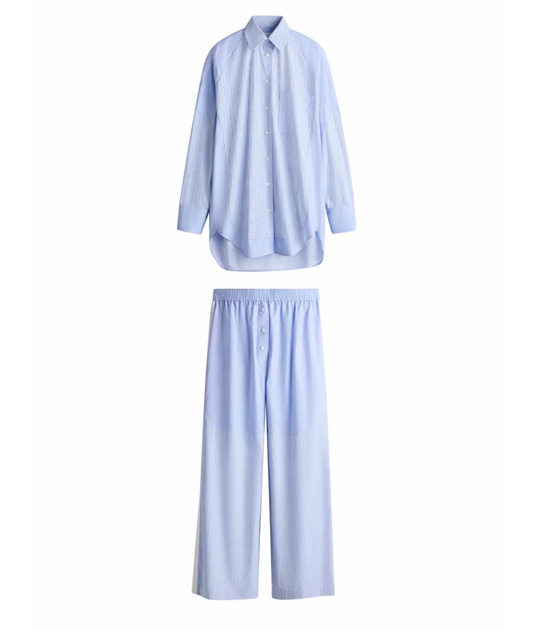 STELLA MCCARTNEY Голубой хлопковый костюм с брюками, фото 1
