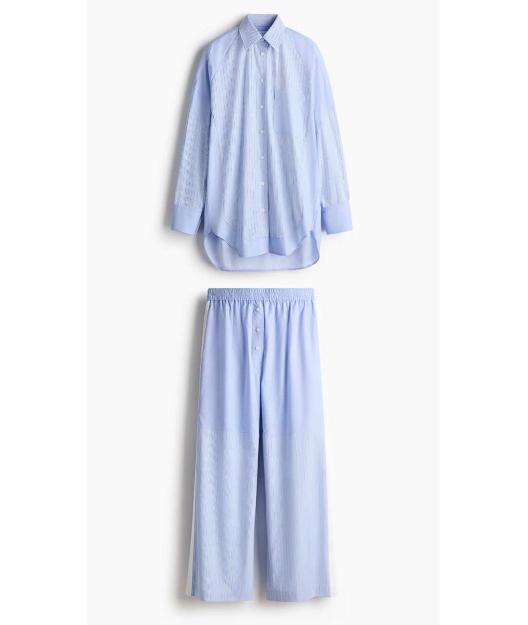 STELLA MCCARTNEY Голубой хлопковый костюм с брюками, фото 9