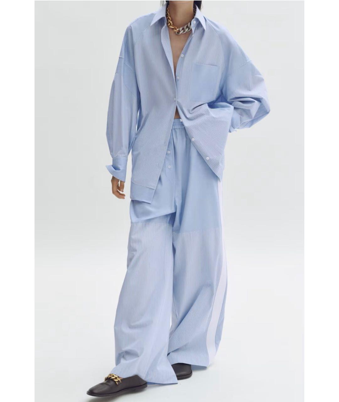 STELLA MCCARTNEY Голубой хлопковый костюм с брюками, фото 4