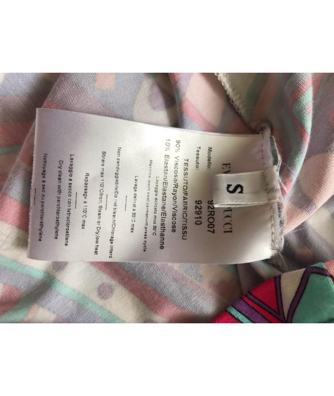 EMILIO PUCCI Мульти вискозная футболка, фото 4