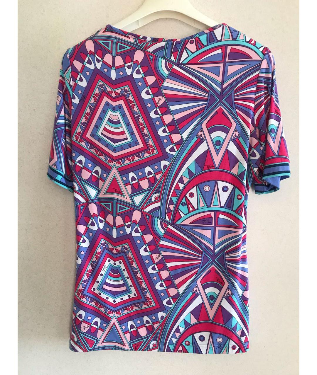 EMILIO PUCCI Мульти вискозная футболка, фото 2
