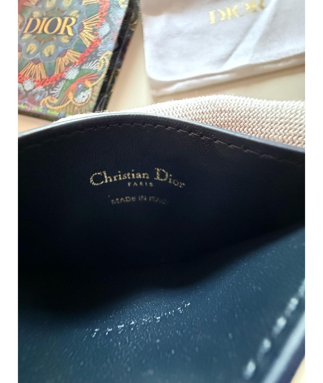 CHRISTIAN DIOR Темно-синий кардхолдер, фото 3