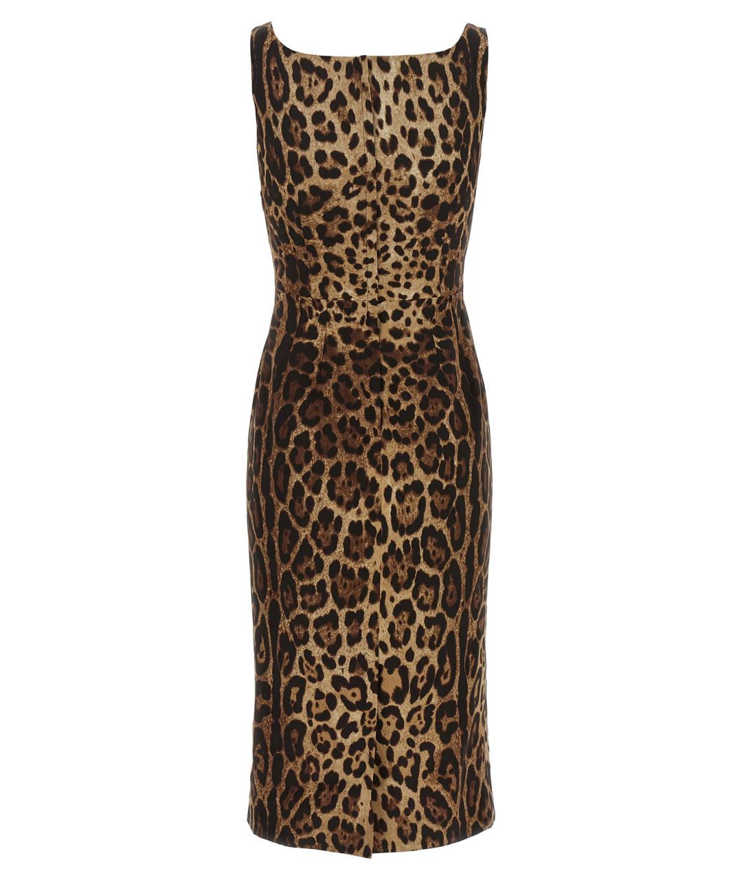 DOLCE&GABBANA Мульти шелковое коктейльное платье, фото 2