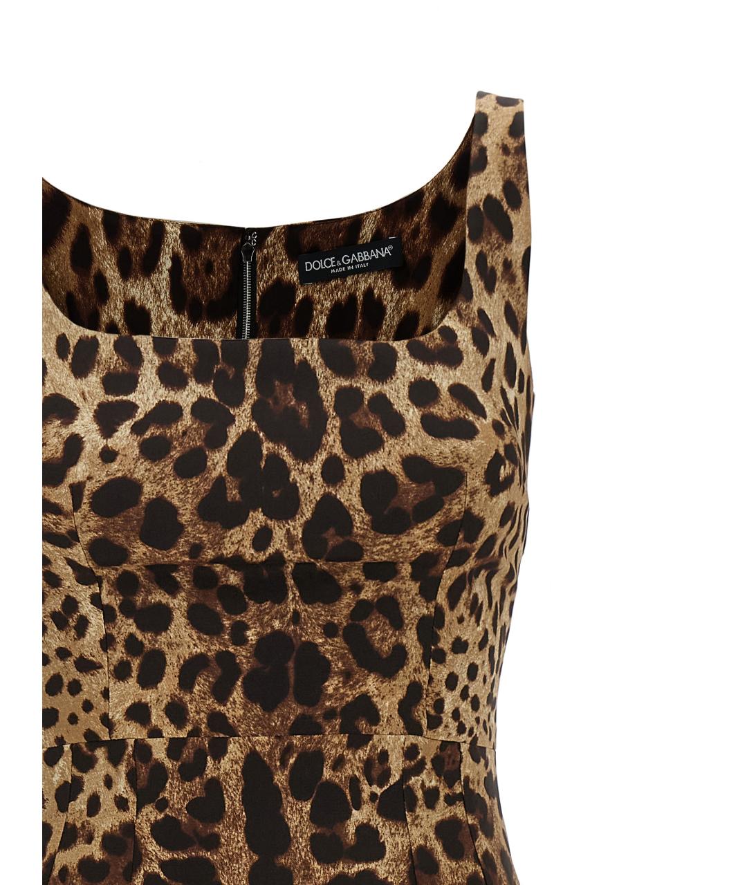 DOLCE&GABBANA Мульти шелковое коктейльное платье, фото 3