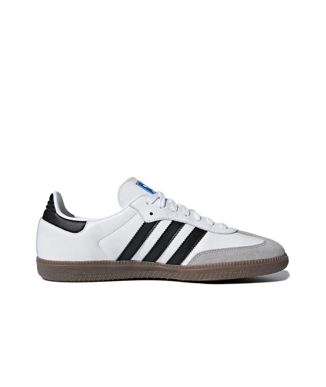 ADIDAS Белые кожаные низкие кроссовки / кеды, фото 6