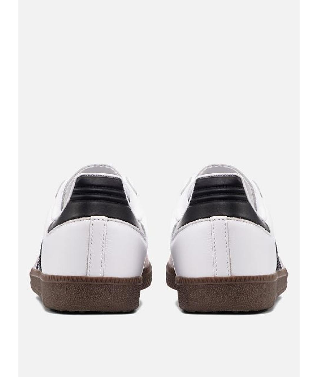 ADIDAS Белые кожаные низкие кроссовки / кеды, фото 4