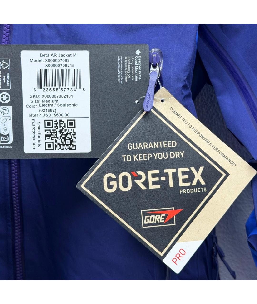 ARCTERYX Фиолетовая куртка, фото 6