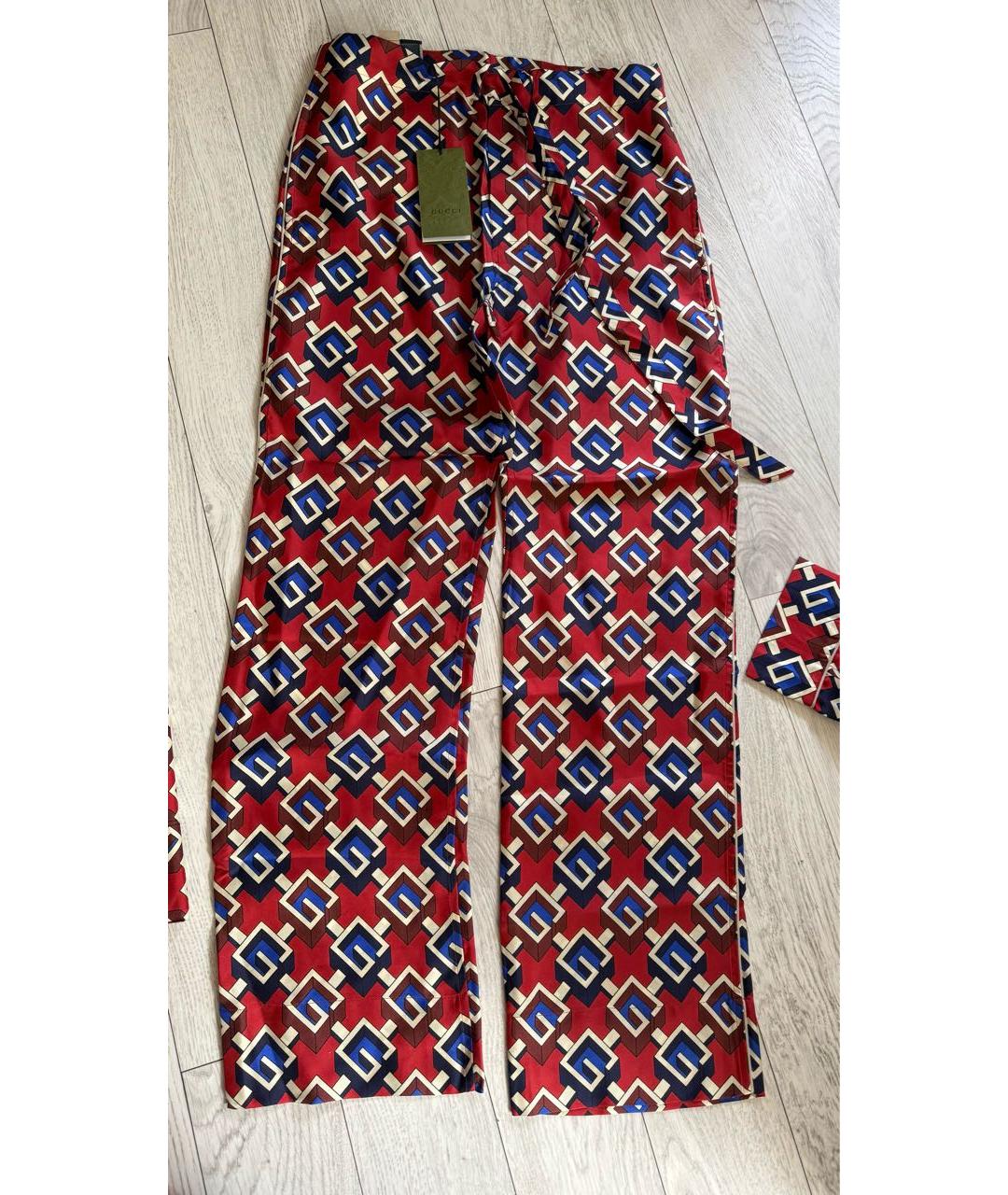 GUCCI Мульти шелковый костюм с брюками, фото 2