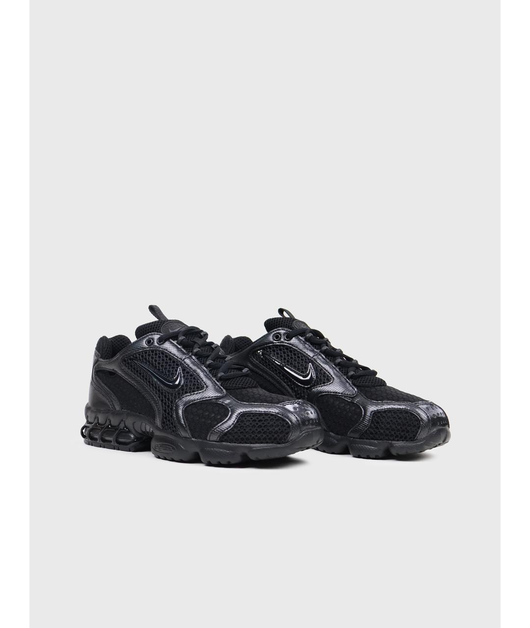 NIKE Черные текстильные низкие кроссовки / кеды, фото 2
